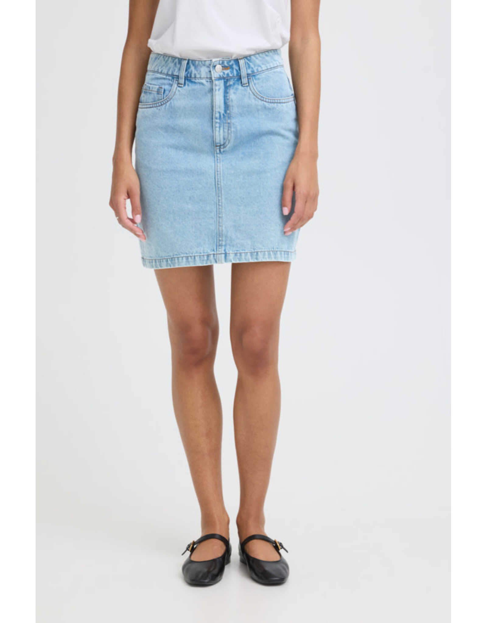 b.young b.young - Kannia Skirt (Light Blue Denim)