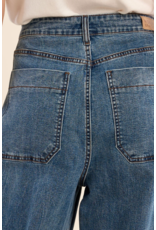Molly Bracken Molly Bracken - High Waisted Barrel leg jeans (Denim Blue)