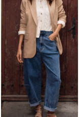 Molly Bracken Molly Bracken - High Waisted Barrel leg jeans (Denim Blue)