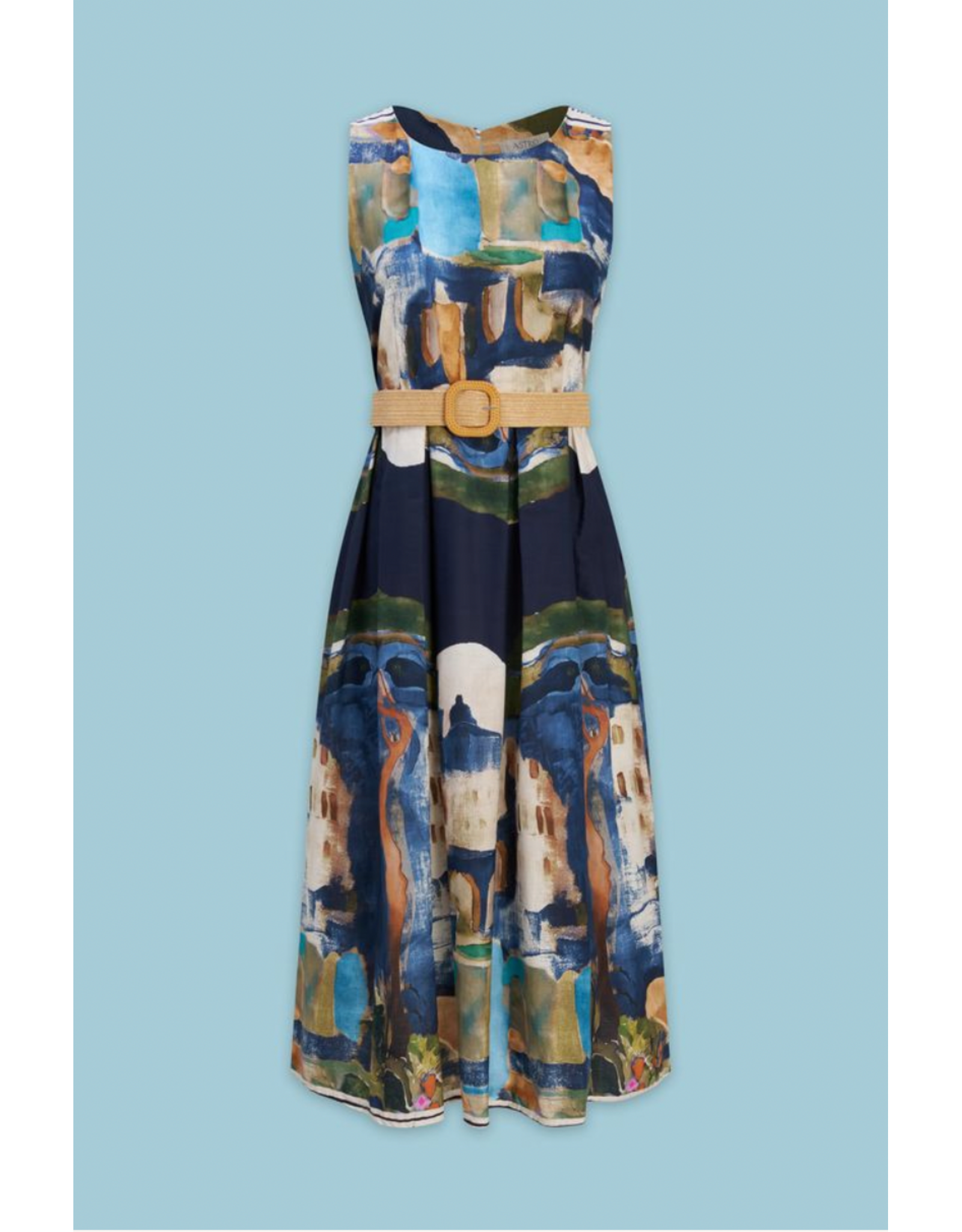 Astrid Astrid - Belted Dress (Navy)