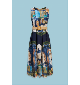 Astrid Astrid - Belted Dress (Navy)