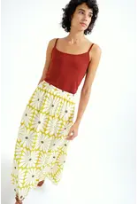Compania Fantastica Compania Fantastica -  Olive Flower Skirt