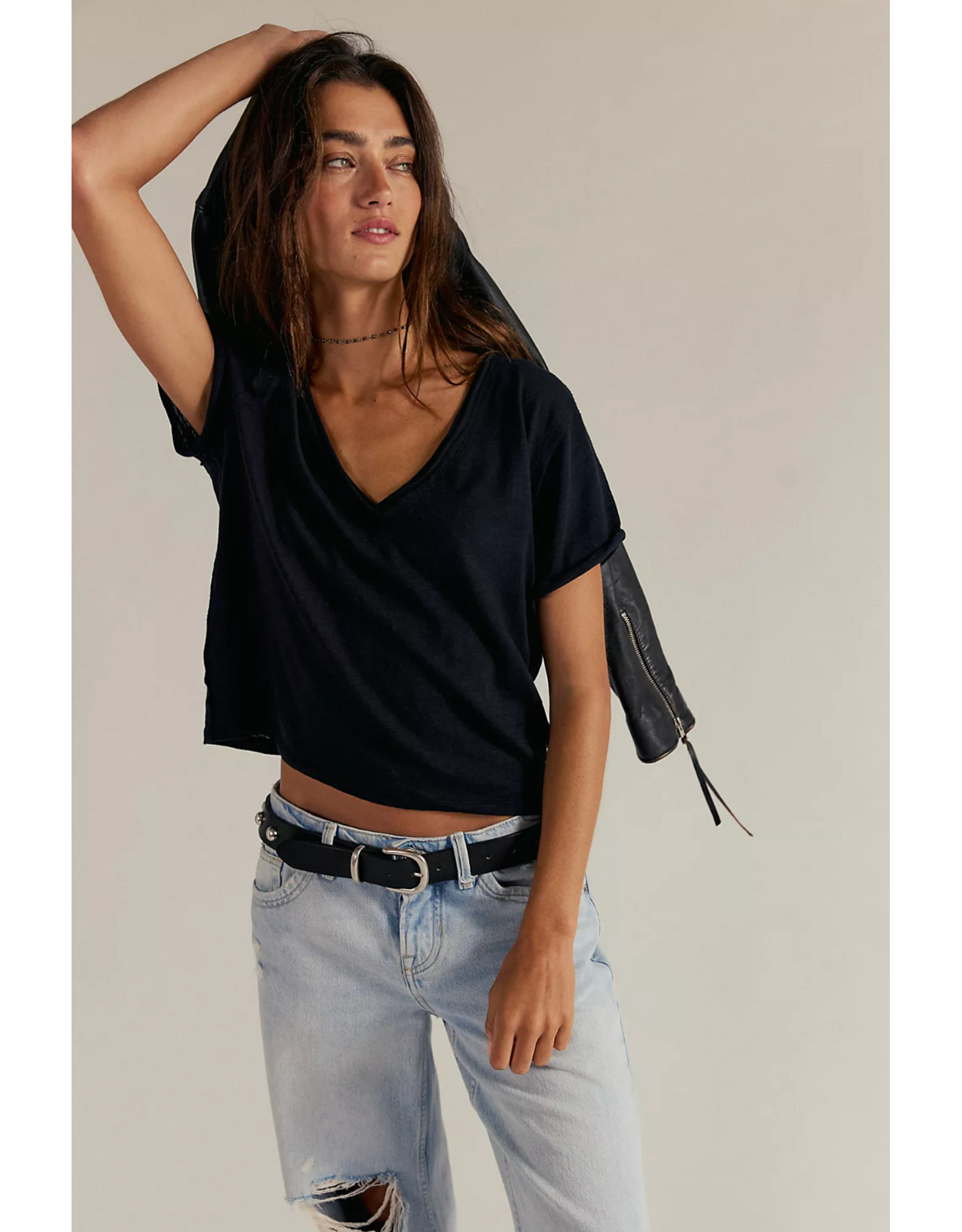 Free people Free People - We The Free Take 2 Tee (Black)