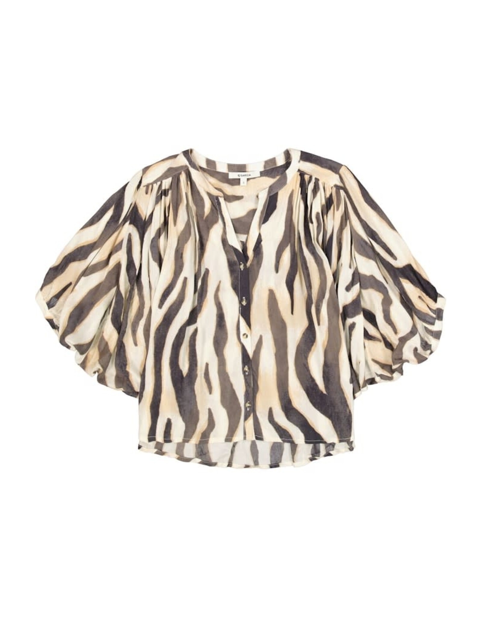 Garcia Garcia - Patterned Gauzy Button Up