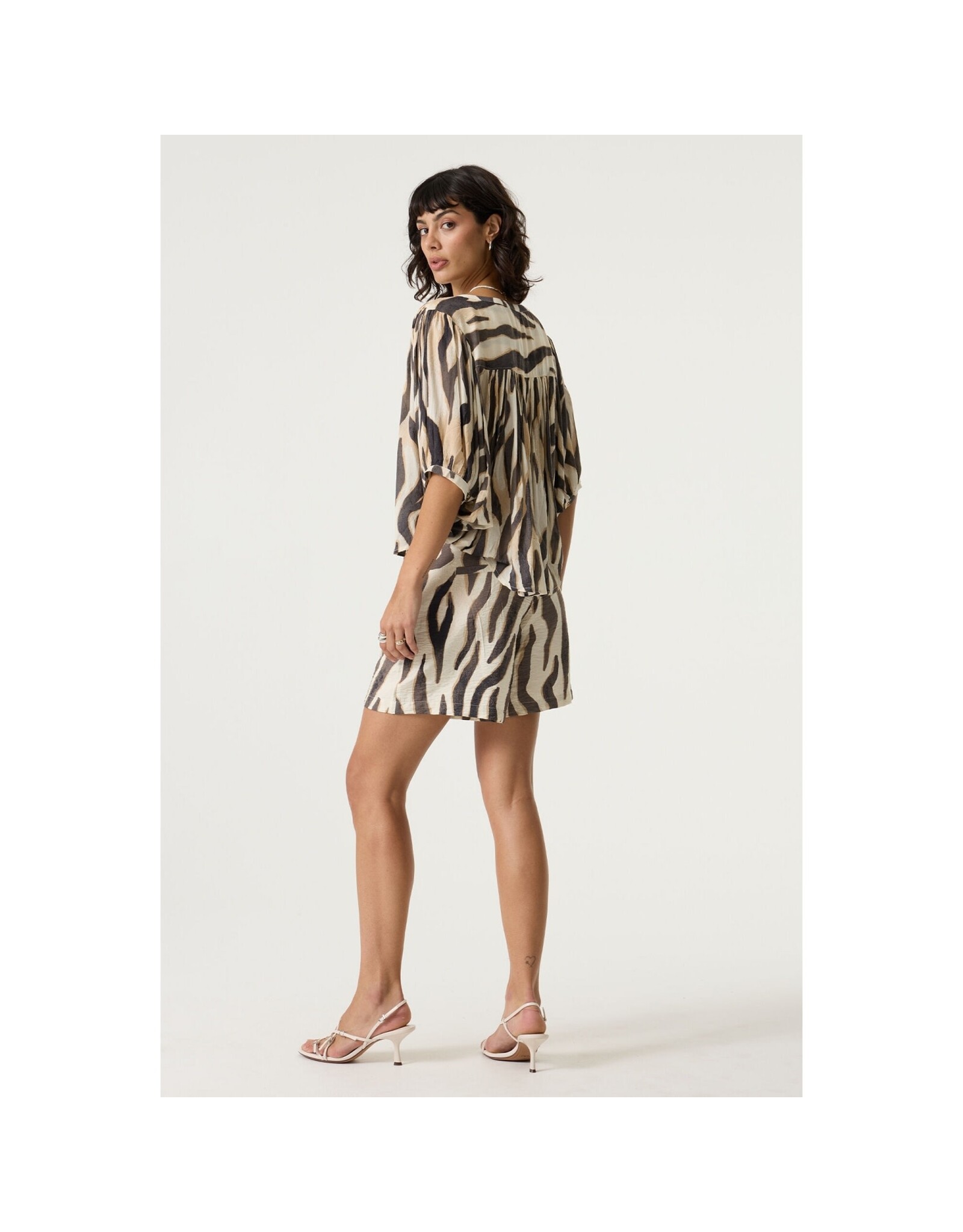 Garcia Garcia - Patterned Gauzy Button Up