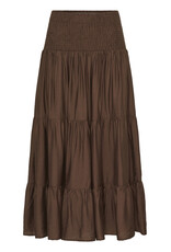 b.young b.young - Joannie Smocked Midi Skirt (French Roast)