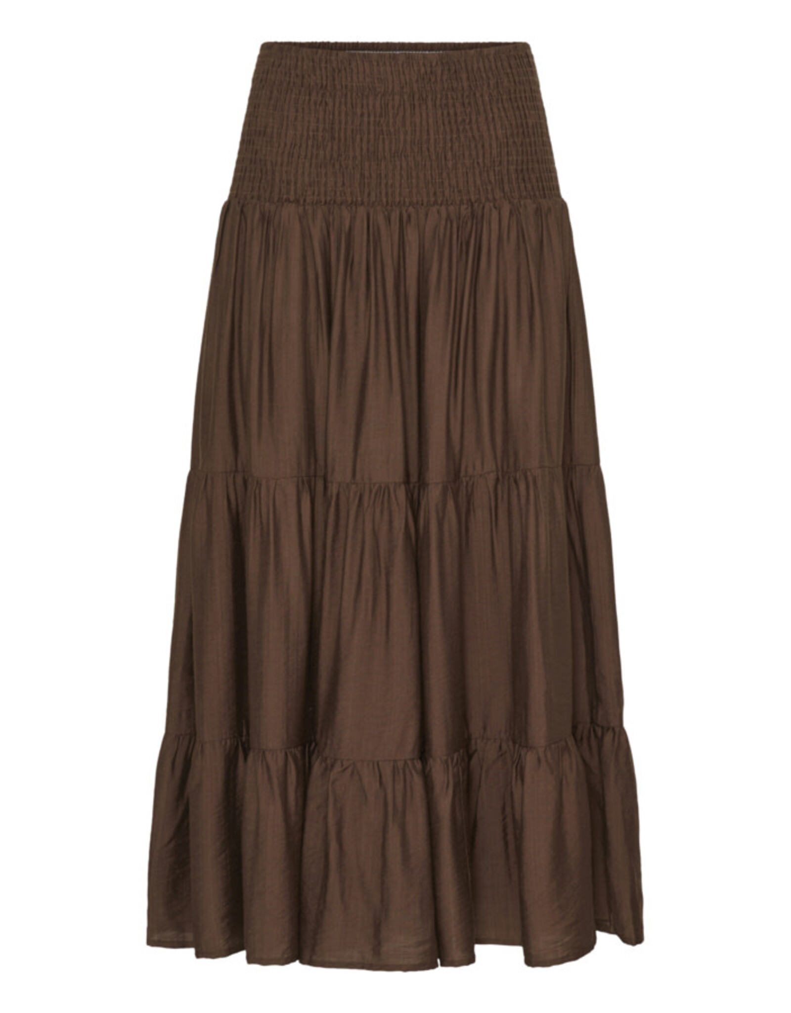 b.young b.young - Joannie Smocked Midi Skirt (French Roast)