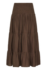 b.young b.young - Joannie Smocked Midi Skirt (French Roast)