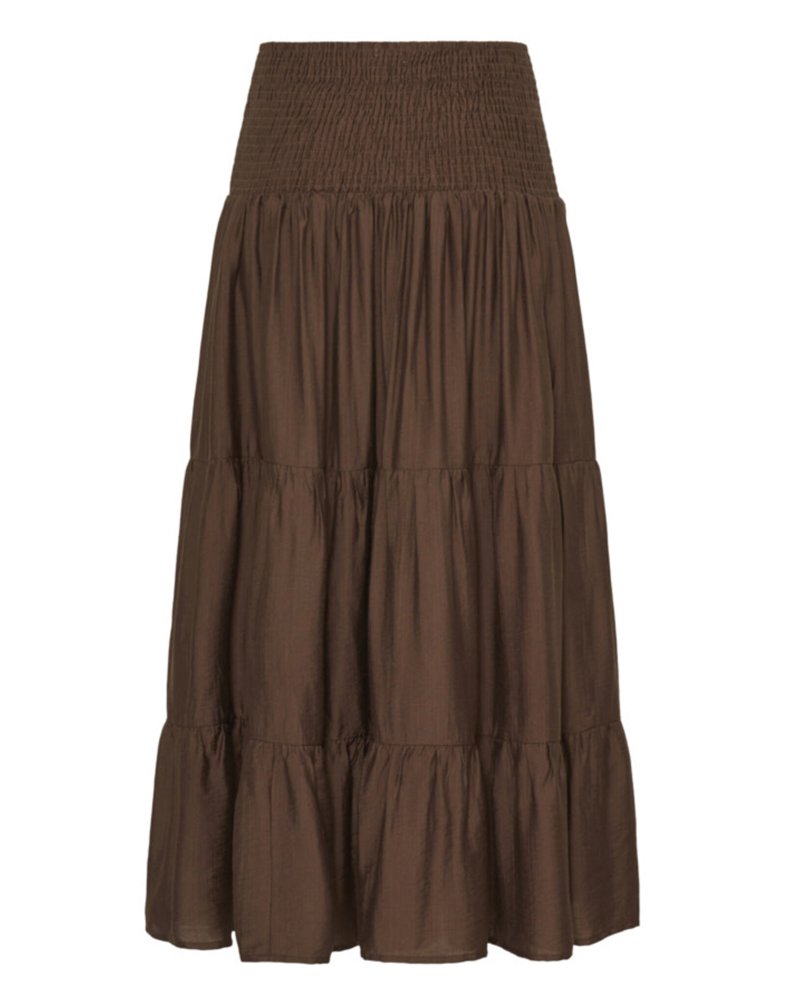 b.young b.young - Joannie Smocked Midi Skirt (French Roast)