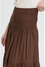 b.young b.young - Joannie Smocked Midi Skirt (French Roast)