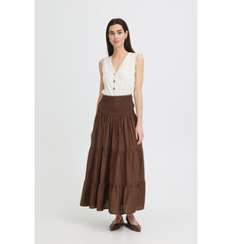 b.young b.young - Joannie Smocked Midi Skirt (French Roast)