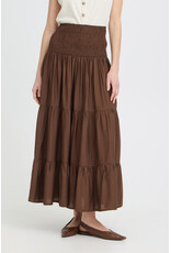 b.young b.young - Joannie Smocked Midi Skirt (French Roast)
