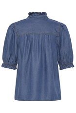 b.young b.young - Kosmo Blouse (Mid Blue Denim)