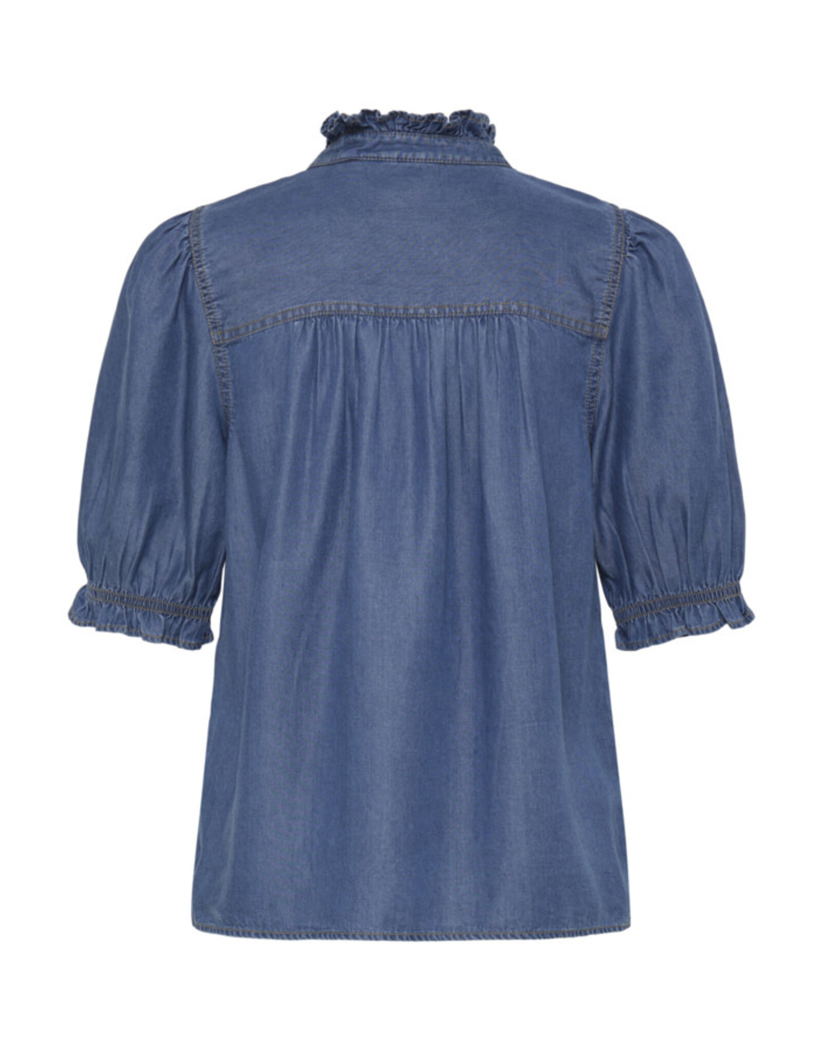 b.young b.young - Kosmo Blouse (Mid Blue Denim)
