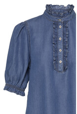 b.young b.young - Kosmo Blouse (Mid Blue Denim)