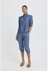 b.young b.young - Kosmo Blouse (Mid Blue Denim)