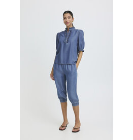 b.young b.young - Kosmo Blouse (Mid Blue Denim)