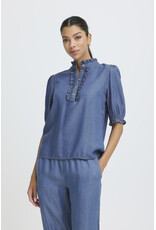 b.young b.young - Kosmo Blouse (Mid Blue Denim)