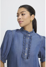 b.young b.young - Kosmo Blouse (Mid Blue Denim)