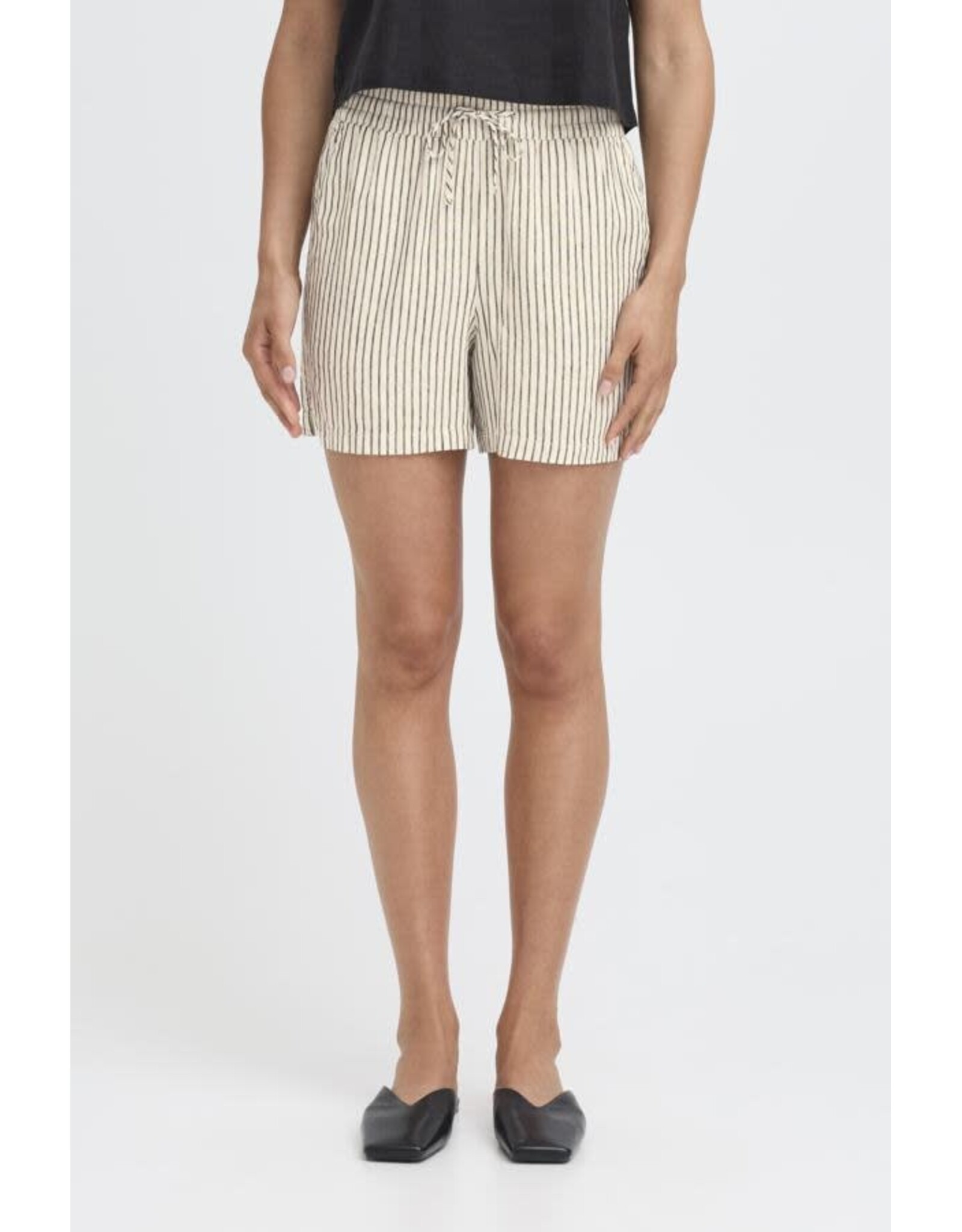 b.young b.young - Falakka Short 4 (Rainy Day Stripe)