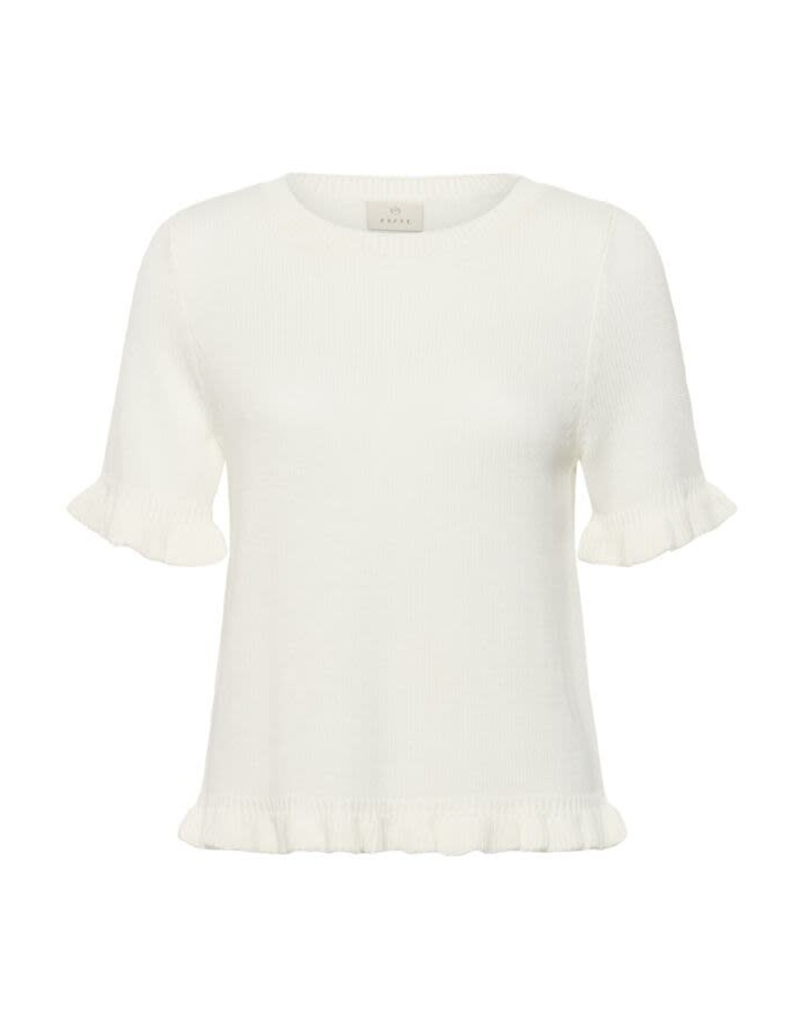 Kaffe Kaffe - Lindsay Short Sleeve Sweater (Chalk)