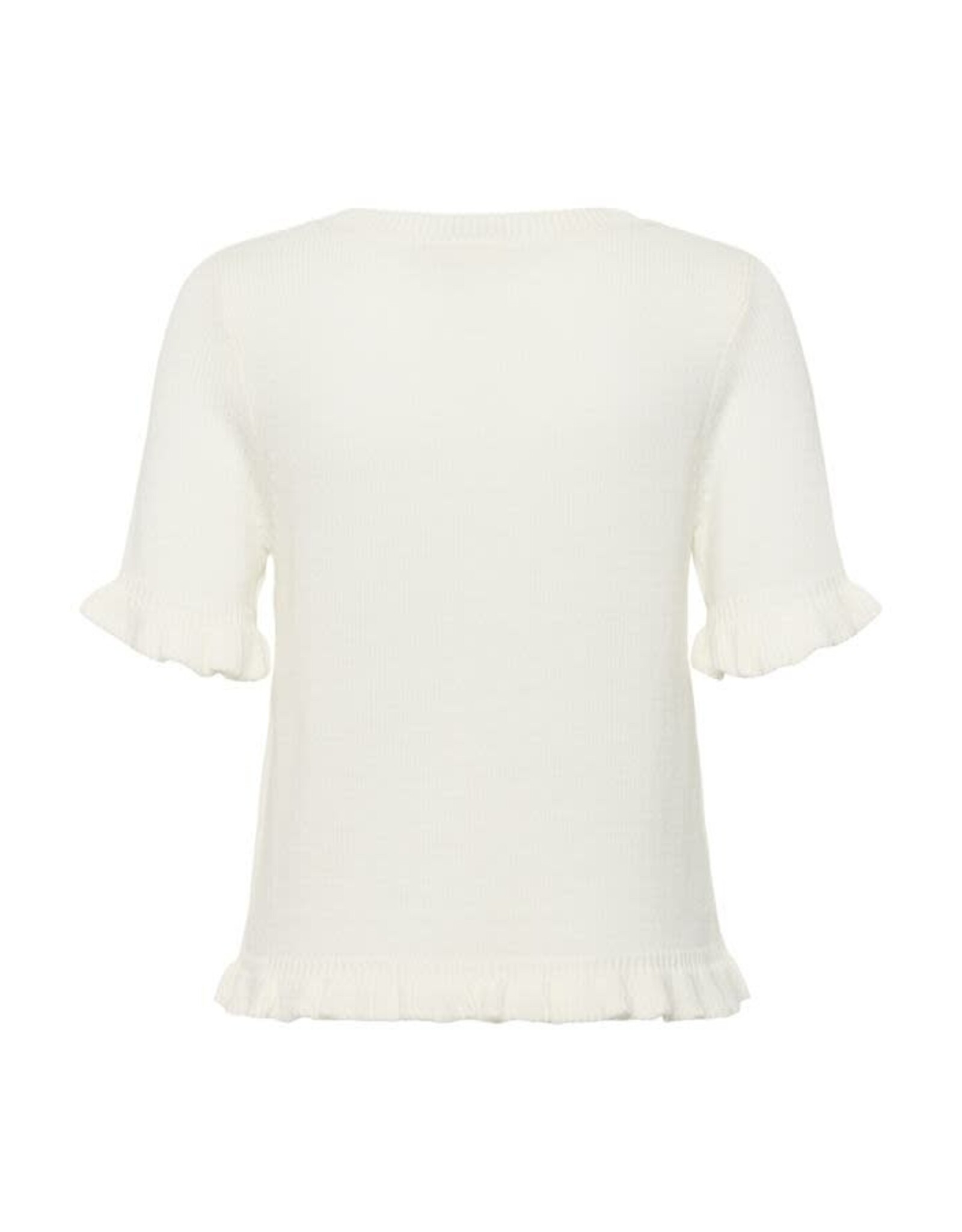 Kaffe Kaffe - Lindsay Short Sleeve Sweater (Chalk)
