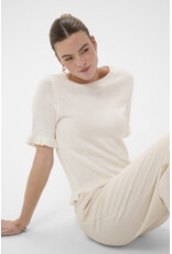 Kaffe Kaffe - Lindsay Short Sleeve Sweater (Chalk)