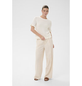 Kaffe Kaffe - Lindsay Short Sleeve Sweater (Chalk)