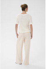 Kaffe Kaffe - Lindsay Short Sleeve Sweater (Chalk)