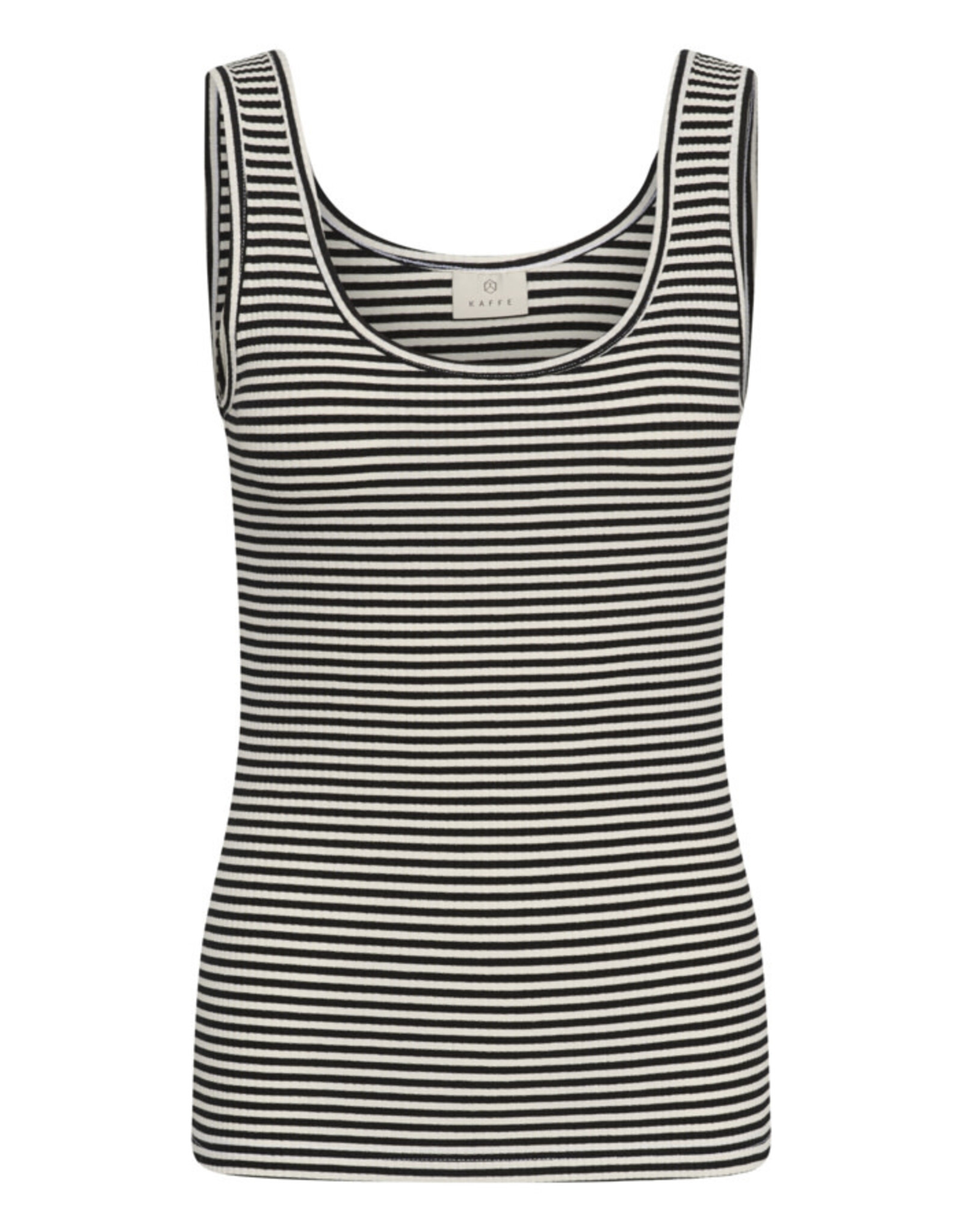 Kaffe Kaffe - Tiana Striped Tank (Black / Chalk)
