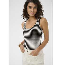 Kaffe Kaffe - Tiana Striped Tank (Black / Chalk)