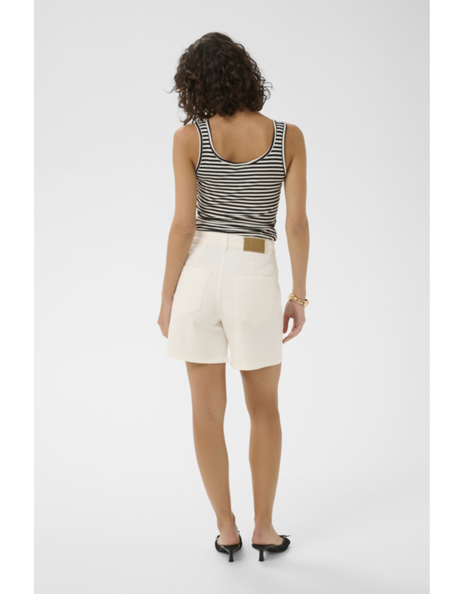 Kaffe Kaffe - Tiana Striped Tank (Black / Chalk)