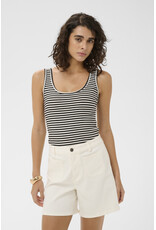 Kaffe Kaffe - Tiana Striped Tank (Black / Chalk)