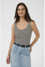 Kaffe Kaffe - Tiana Striped Tank (Black / Chalk)