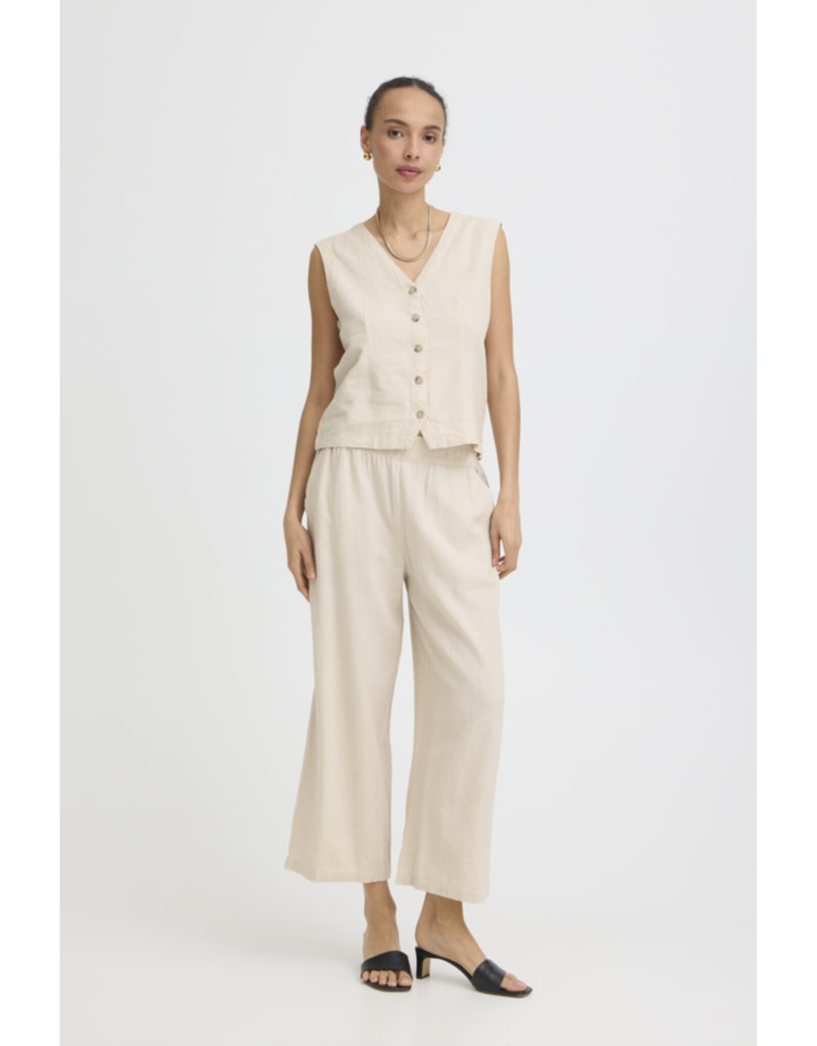b.young b.young - Falakka Waistcoat (Rainy Day Melange)
