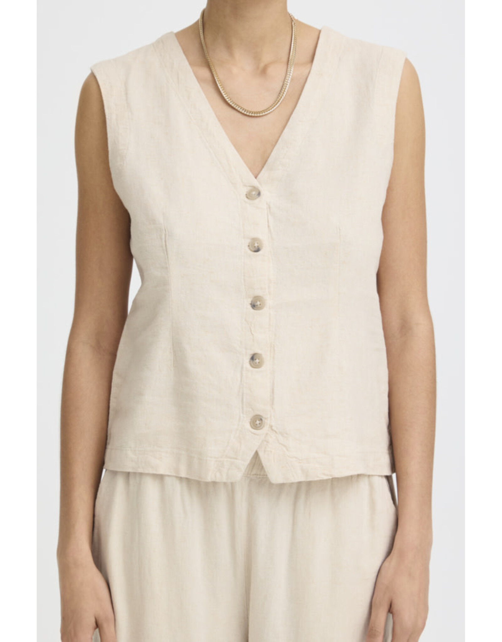 b.young b.young - Falakka Waistcoat (Rainy Day Melange)