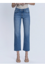 VERVET VERVET - Mid Rise Medium Dark Wash Ankle Straight Jeans (Catch the Light)