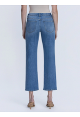 VERVET VERVET - Mid Rise Medium Dark Wash Ankle Straight Jeans (Catch the Light)
