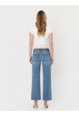 VERVET VERVET - Mid Rise Medium Wash Patch Pocket Slim Wide Jeans (Of the Band)