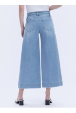 VERVET VERVET - High Rise Tie Waist Crop Palazzo Jeans (Fluster)