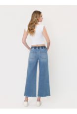 VERVET VERVET - High Rise Drawstring Waistband Wide Leg Jeans (Reassure)