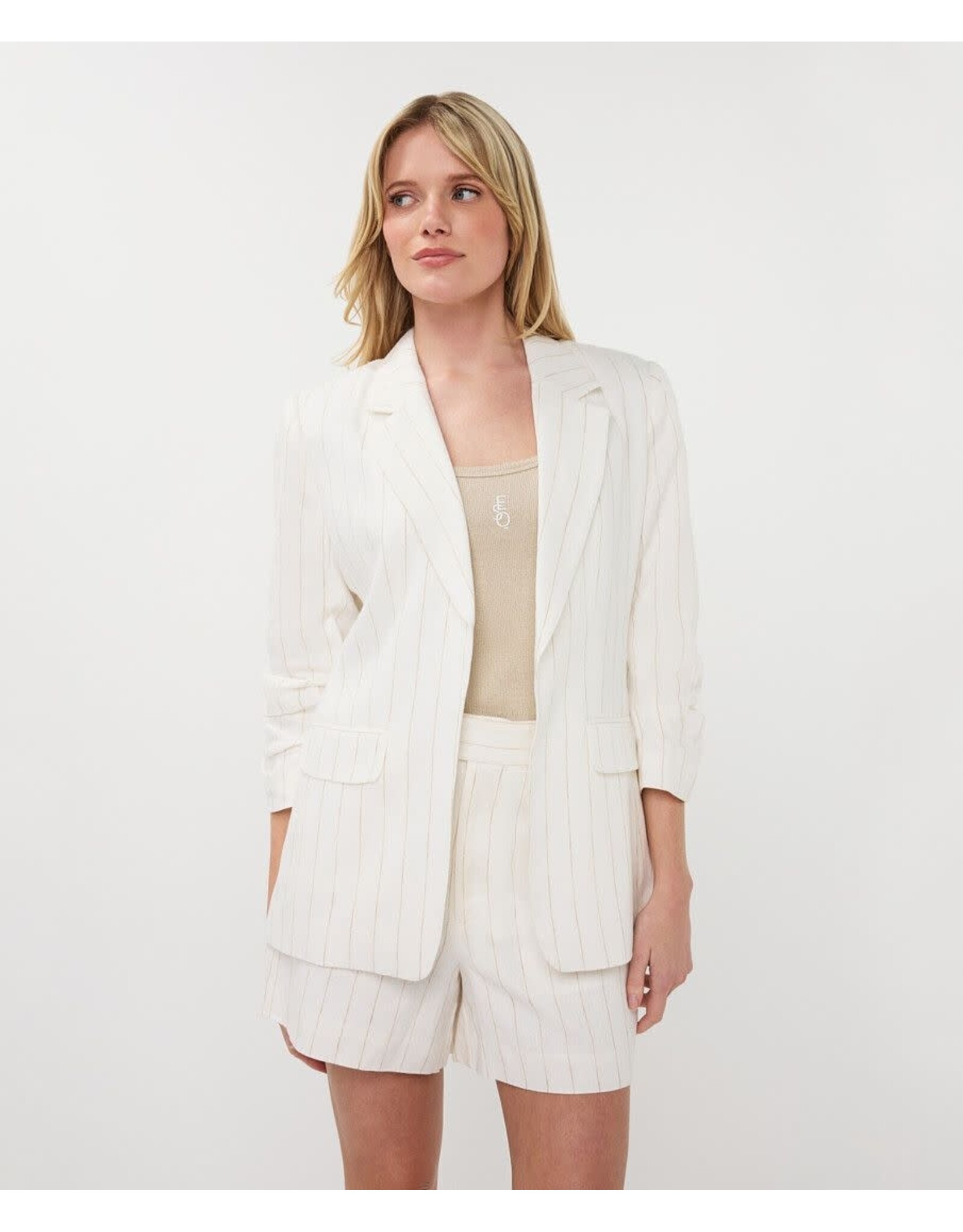 EsQualo EsQualo - Linen Blazer (Stripe)
