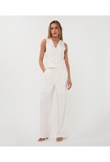 EsQualo EsQualo - Gilet short linen striped
