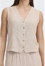 b.young b.young - Falakka Waistcoat (Rainy Day Stripe)