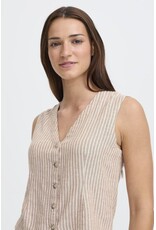 b.young b.young - Falakka Waistcoat (Rainy Day Stripe)
