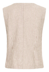 b.young b.young - Falakka Waistcoat (Rainy Day Stripe)
