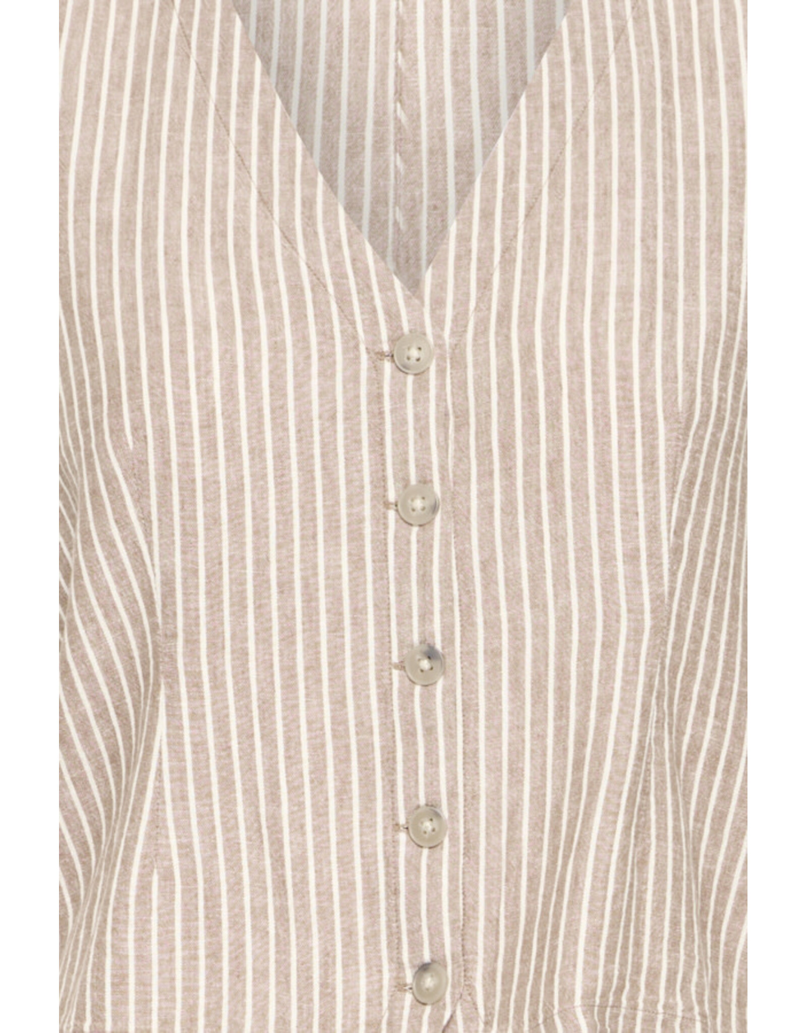 b.young b.young - Falakka Waistcoat (Rainy Day Stripe)