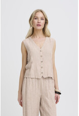 b.young b.young - Falakka Waistcoat (Rainy Day Stripe)