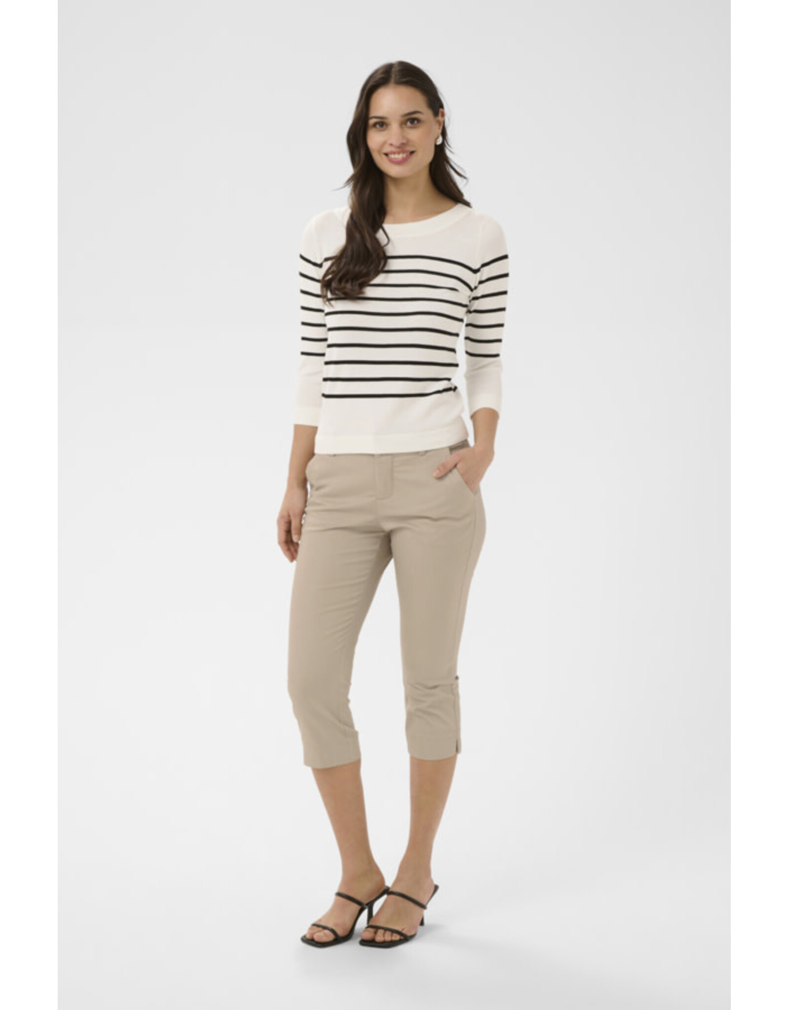 Kaffe Kaffe - Lea Cropped Pants (Feather Grey)