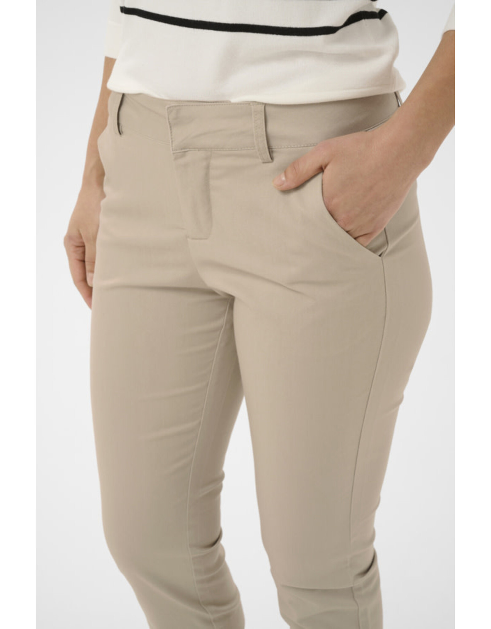 Kaffe Kaffe - Lea Cropped Pants (Feather Grey)